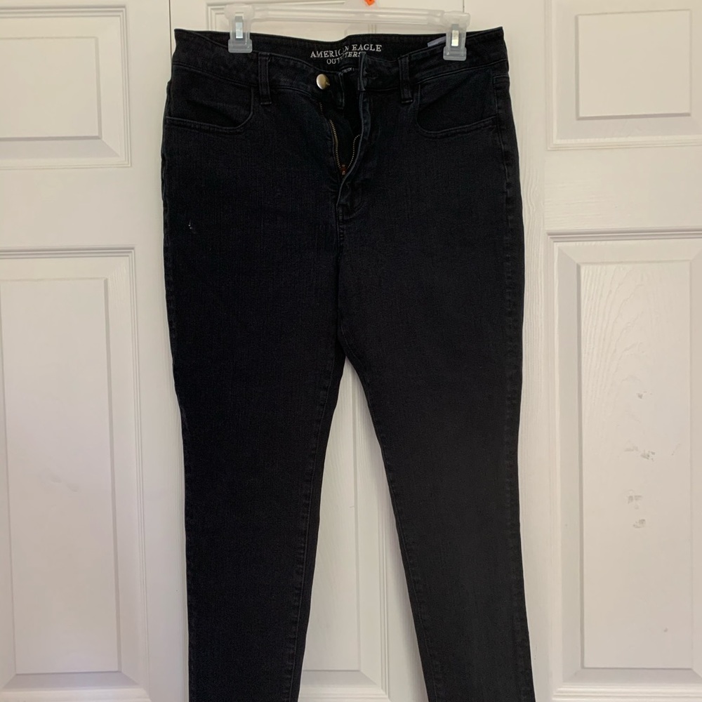 black ae jeggings
